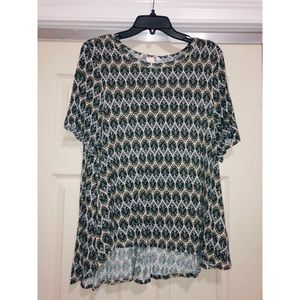 H&M - Flowy Paisley Short Sleeved Top